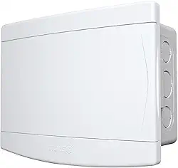 Quadro de Distribuição Embutir Para 6/8 Disjuntores Sem Barramento Porta Branca - 33.04.698.7 - TIGRE