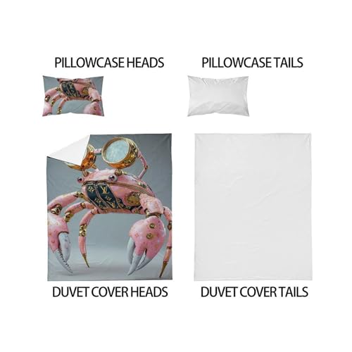 Housse de couette animaux imprimé 3D texture douce microfibre - 5