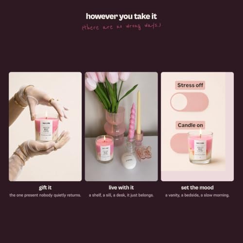 Image of RAD LVNG Velvet Rose Latte Grande | 350g Soy Wax Scented Candle | 45hr+ Burn | Silicone Lid | Hand-Poured | Rose, Vanilla, Gourmand | Gifting & Home Decor