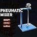 Power Mixer Pneumatic Agitator Clamp-On Drum Agitator Industrial-Grade Pneumatic Shaker Paint Stirring Tool,Pneumatic Bracket Mixer 5 Gallon Automatic Lift Pain, A