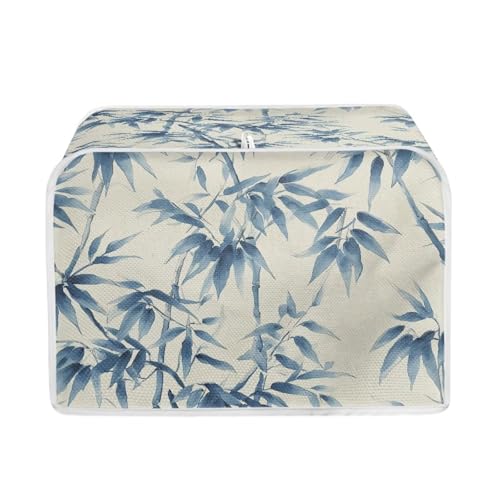 Image of Talayituse Watercolor Leaf Print Toaster Cover 2 Slice Wide Slot, Lightweight Bread Maker Cover Dust Protection Washable Appliance Bag, S