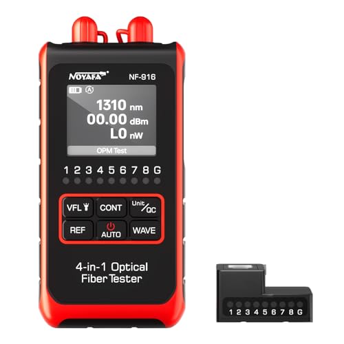 RAINLEOTI 4 in 1 Mini Fiber Optic Cable Tester