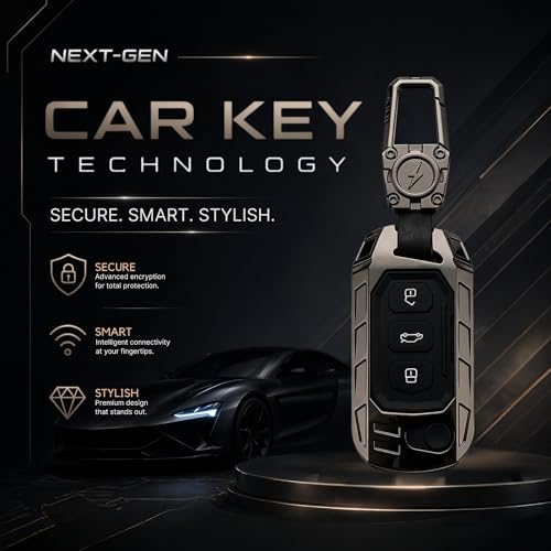 Image of Arika Metal Key Cover Compatible with Mahindra Scorpio N | 3XO | XUV 300 | Marazzo | XUV 700 | XUV 400 ev | Bolero | Thar Roxx 3 Button Flip Key (Metal Silicone)