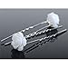 AKOAK 20 Pcs Bridal Wedding Hair Pins, White Rose Flower Hair Pins