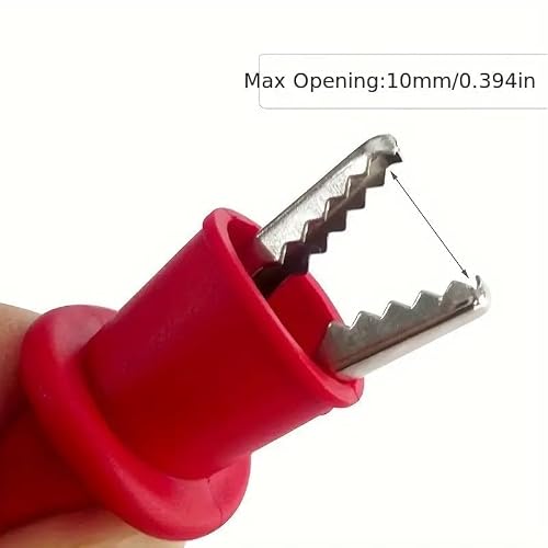 Alligator Clip Crocodile Clamp for Insulated MultiMeter Test Lead Meter Probe(4pcs)