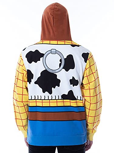 Disney Pixar Toy Story Men's I Am Woody The Cowboy Sheriff Costume Adult Sweatshirt Zip Hoodie (Sm) #TOP1