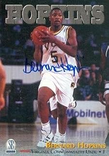 Bernard Hopkins autographed Basketball Card (Virginia Commonwealth) 1997 Score Board Rookie - Autographed Boxing Cards