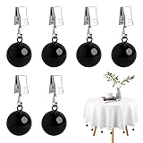 Sophisticate Lot de 6 Poids Nappe de Table Exterieur,Poids de Nappe Robustes en Acier,Pendentif Nappe Tablecloth Weights,pour Rideaux Drapeaux Mariages Pique Niques Nappe Jardin Exterieur