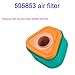2 Pack 595853 597265 Air Filter Fit Briggs and Stratton 595853 597265 115P02 115P05 123P02 123P07 123P0B 123P32 125P02 125902
