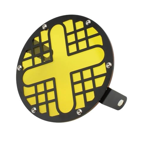 Grille phare moto 7 pouces vintage en acier robuste pour Triumph Bonneville T100 et T120 jaune