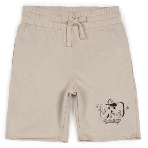 Image of Alan Jones Clothing Boys Cotton Bermuda Shorts |Raw Edge Detailing | Ribbed Waist with Drawstring | Casual, Play & Loungewear | Age 5-16 Years