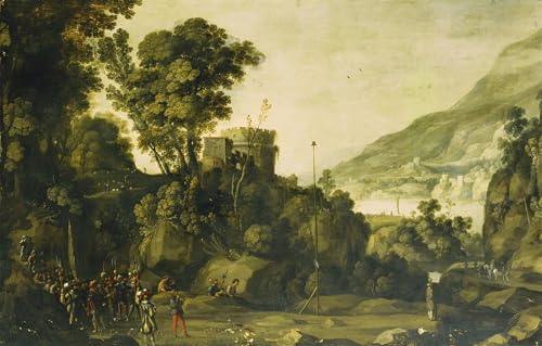 Tableaux un paysage fluvial Paul Bril pour déco chambre ARToPHIIU 60x90