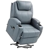 HOMCOM Fauteuil releveur électrique, Fauteuil Relax électrique avec Repose-Pied, Dossier...