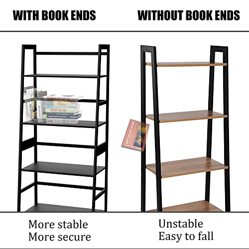 Wtz Bookshelf Book Shelf, Bookcase Storage Shelves Book Case, Ladder Shelf For Bedroom, Living Room, Office Mc-801(Black) #TOP6