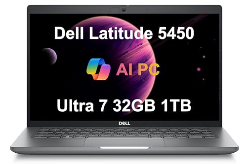 Dell Latitude 5450 5000 AI �r�W�l�X�m�[�g�p�\�R��(14�C���` FHD�AIntel 12-Core Ultra 7 155U (> i7-1355U)�A32GB DDR5 RAM�A1TB SSD)�o�b�N���C�g�A1080p IR�E�F
