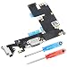 MMOBIEL Dock Connector Replacement for iPhone 6 Plus (Black/Space Grey) Charging Port Flex incl 2x screwdriver