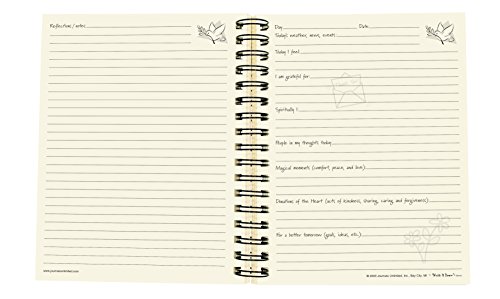 Journal guidé couverture rigide bleue grand format carnet notes recyclé - 6