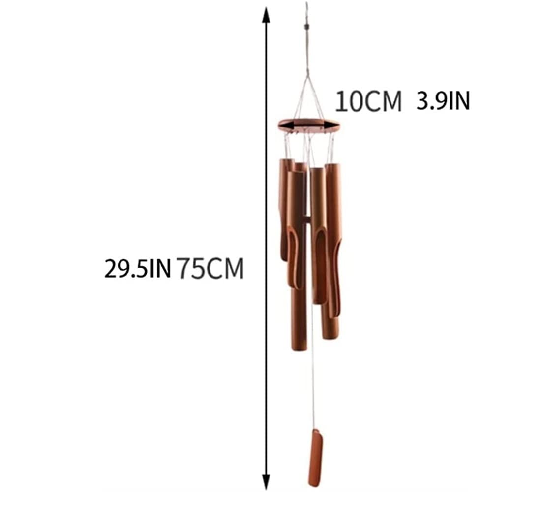 Carillons éOliens Carillons Éoliens en Bambou 29'' Bois pour Jardin Extérieur, Terrasse Et Décoration D'intérieur DéCoration IntéRieure ExtéRieure
