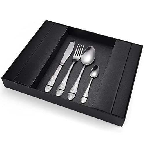 Ménagère 24 pièces en acier inoxydable poli miroir