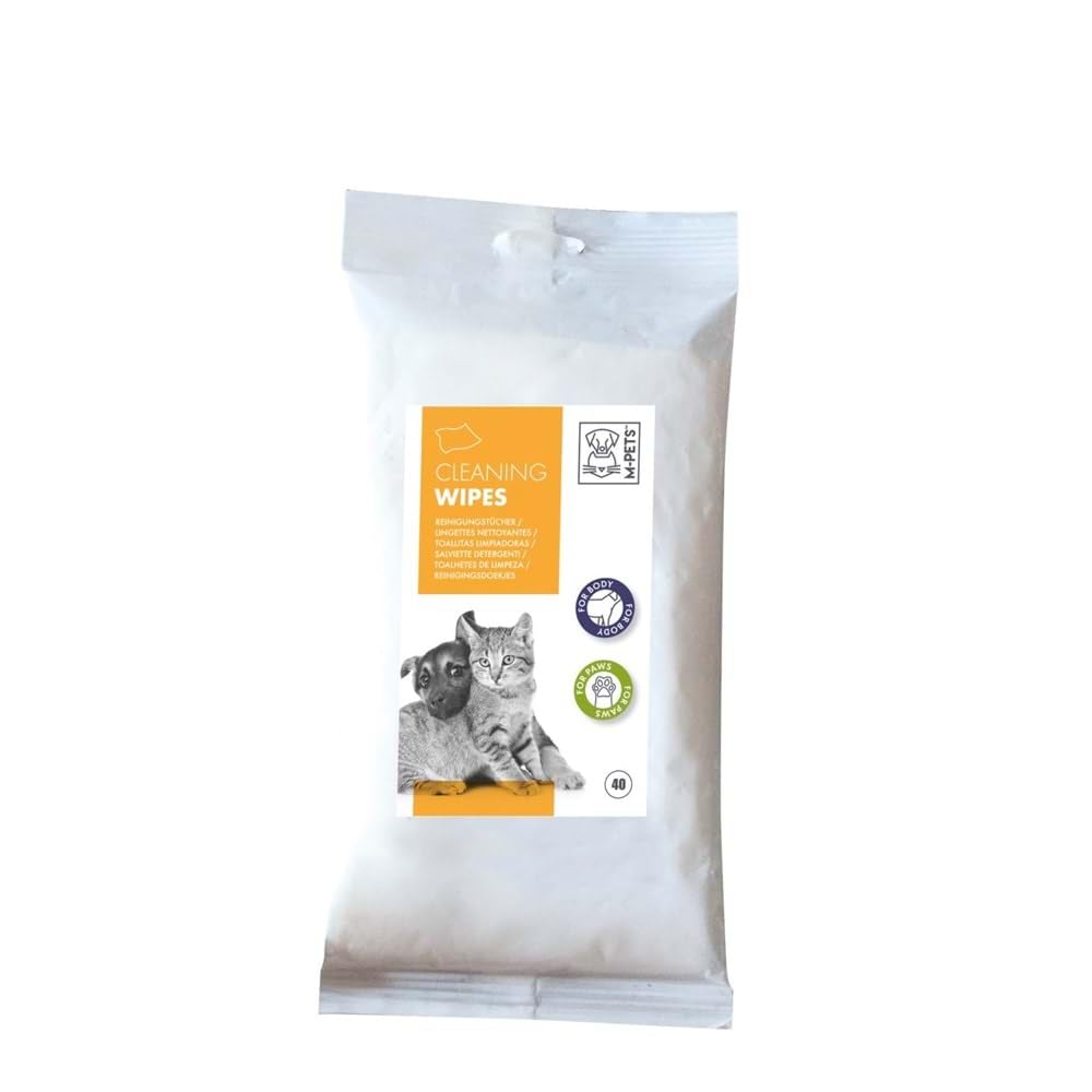 M-PETS KEDİ/KÖPEKLER İÇİN TEMİZLEME MENDİLİ 40LI