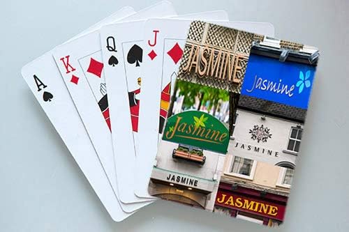 JASMINE Personalized Playing Cards featuring photos of actual signs