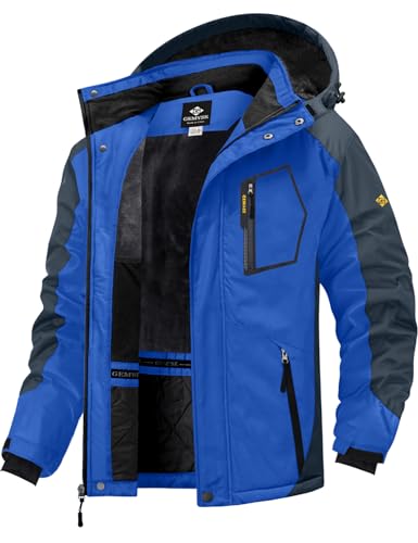 GEMYSE Veste De Impermeable Hiver Ski Pour Homme Résistant Coup-vent