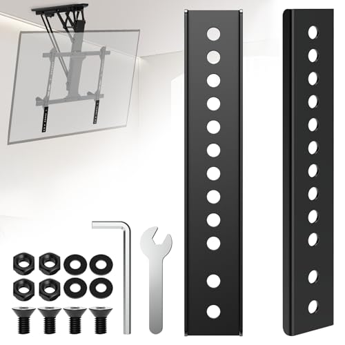 Kit de soporte de placa extensora VESA vertical, soporte de extensión de montaje para TV diseñado para televisores con patrón VESA bajo, adecuado para su uso con la mayoría de soportes VESA y soportes