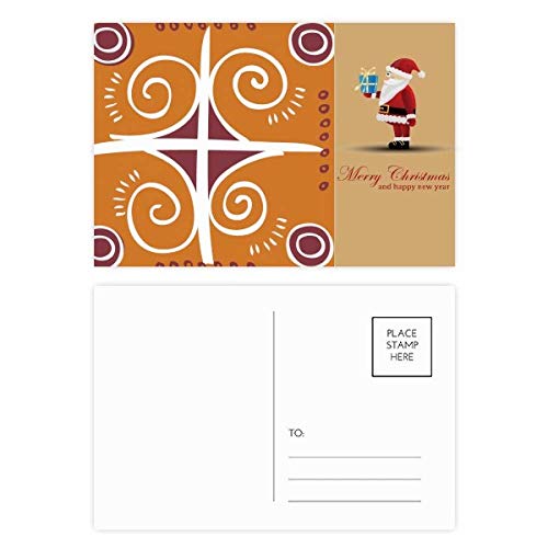 Cartes postales père Noël mexicain marron lot de 20 correspondance vœux originaux hiver