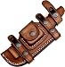 Ottoza Custom Handmade Dark Brown Right Hand Leather Knife Sheath for Tracker Knife - Bushcraft Knife - Hunting Knife - Survival Knife - Fixed Blade Knives Horizontal Scout/Cow - Buffalo Leather No:37