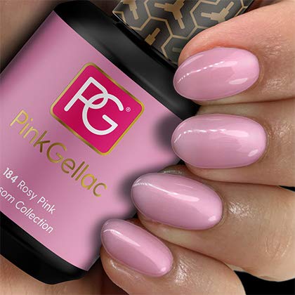 Pink Gellac Shellac Gel Nagellack 15 ml für UV LED Lampe | 184 Rosy Pink Rosa Rose | Gel Nail Polish for UV Nail Lamp…