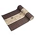Produktbild Unbekannt Tischläufer WSF Japanische Art Bambus Tischläufer for Küche Esstisch, Tischset Stain Resistant Waschbar, 30cm Breit - Kaffee (Size : 30x90cm)