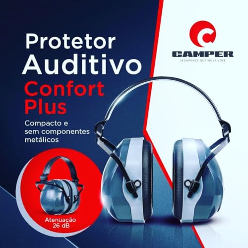 Generic Protetor Auricular Abafador Concha Confort Plus 26dB Camper