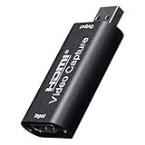 Video Capture Dongle,Video Capture Card for Computer,Live Streaming Adapter Video Capture Card HDMI to USB2.0,for High Definition Acquisition,Teaching Recording