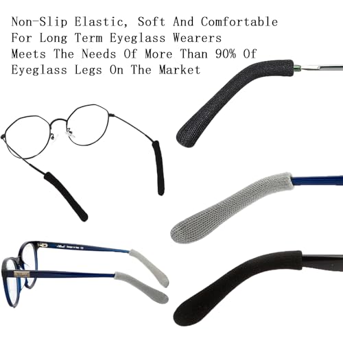 image for UpinFun Glasses Ear Cushion Upgrade Soft Knitting Cotton Fabric Eyegla