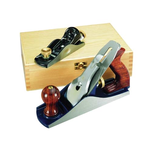 Faithfull Hobelset Nr. 4 & Nr. 6012 in Holzbox – Präzisionsgefertigte Handhobel aus Gusseisen zum Glätten, Trimmen, für Hirnholzarbeiten und allgemeine Holzbearbeitung