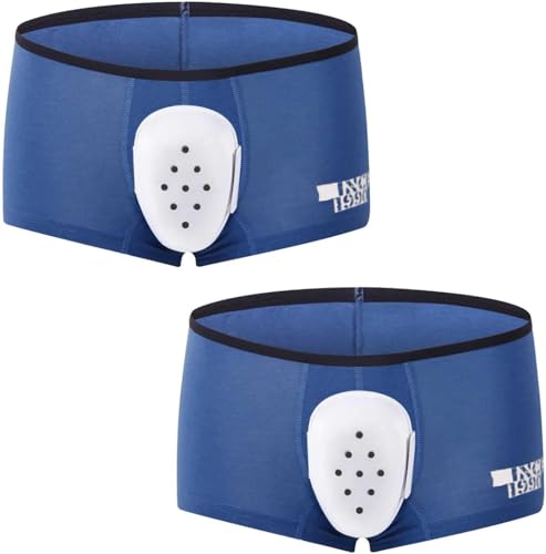 2 Pcs Breathable Post Circumcision Underwear for Boys, Circumcision Underwear, Surgery Recovery Pants, Healing Support Boxer Shorts, for Use After Pediatric Surgery(Blue,6xl)