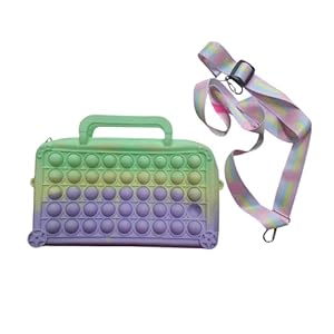 Pop It Fidget Toy Handbag with Shoulder Strap, Pastel Rainbow Colour, Bubble Push Pop Design 42 41NbgG+eWUL. SL500 . SS300