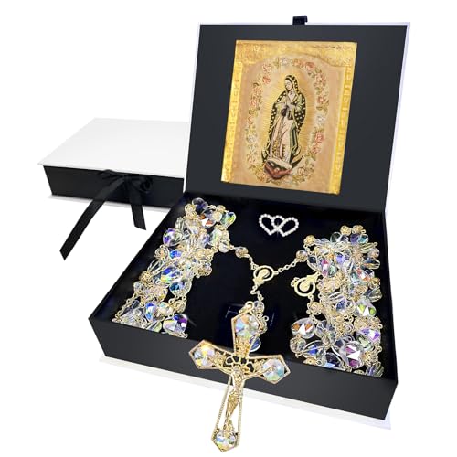 Lazo Para Boda,Wedding Lasso for Ceremony Gift,Rosario Lazos Para Boda Catolica,Lazos Para Bodas De Iglesia Para Novios,Lasso for Wedding Ceremony, Wedding Crystal Rosary,Lazo De Bodas Para Los Novios