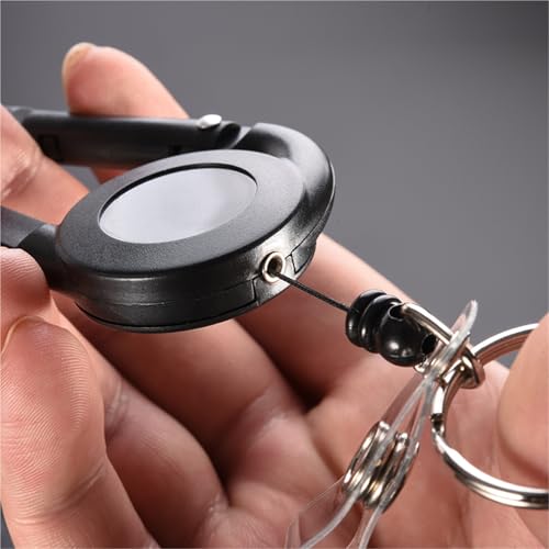 Porte-clés télescopique d'extérieur rétractable avec retour haute résistance - 5