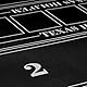 Relaxdays Pokermatte, 120 x 60 cm, für Texas Hold’em, rutschfest, wasserfest, Pokerteppich mit Hülse, 6 Spieler, schwarz