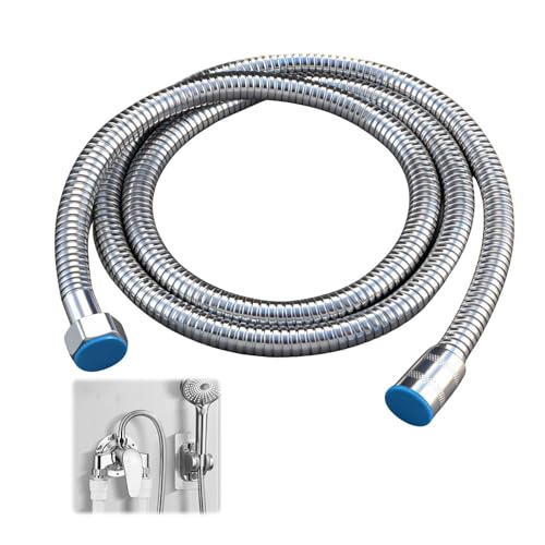 1M Shower Head Hoses, Universal Stainless Steel Shower Hose Shower Hose for Bath Taps Flexible Design Anti Kink and Leakproof Easy DIY Replacement, for Bath, Shower Replacement