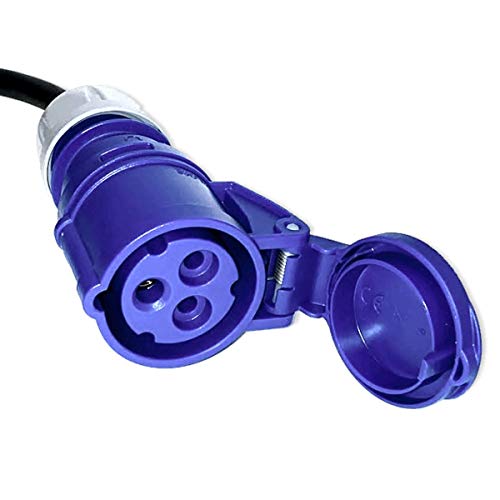CEE Kabel 1,5 Meter CEE Kupplung auf CEE Stecker Adapter IP44 spritzwassergeschützt 230V / 16A 3-polig für Camping, Boot, Camper, Wohnwagen, Wohnmobil