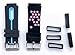 Aliotech 4pcs Rubber Leather Watch Band Strap Loops Black Silicone Replacement Resin Watch Bands Keeper Holder Retainer (Size: 20mm)