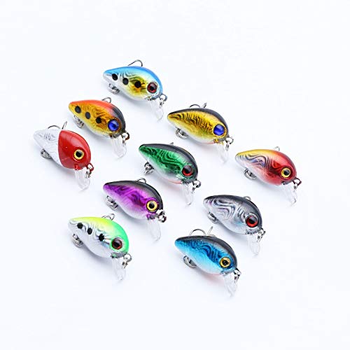 Amazon | Nnxakjss 10個2.6CM / 1.6G 釣りルアーセット-釣りルアー