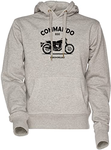Sweatshirt à capuche gris unisexe vêtement mode motard style urbain