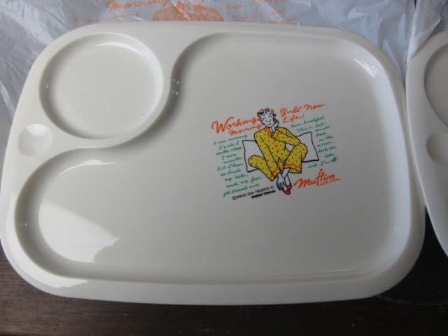 ミスタードーナツノベルティレトロデザイン金属製トレー2枚セット 割引