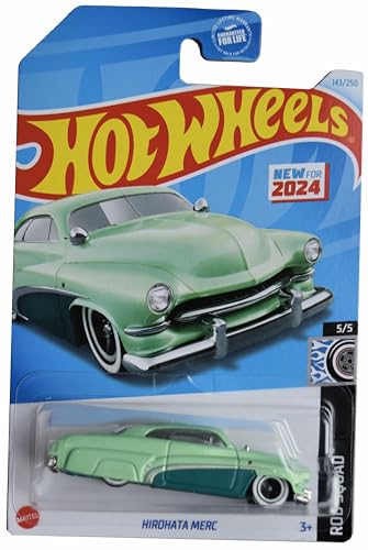 Hot Wheels Hirohata MERC, Rod Squad 5/5 Green 143/250 miniatura 1