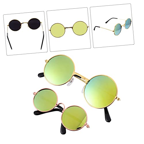 SAFIGLE 2 Peças De Óculos De Sol De Boneca Acessórios De Bebê Para Bonecas Mini Acessórios De Boneca