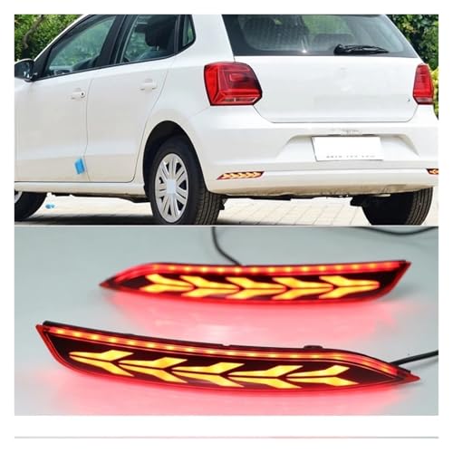 Luces traseras con giro fluido para Volkswagen Polo 14-18 LED 4