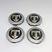 Hyundai Motors Genuine Aluminium Wheel Center Hub Cap 17 inch 4-pc Set For 2003 2004 2005 2006 2007 2008 Hyundai Tiburon : Coupe SIII